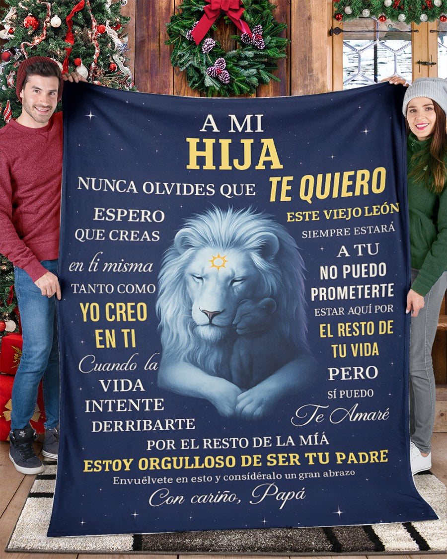 Manta para Hija – Regalo de Consuelo y Calidez de Papá Manta Acolchada de Forro Polar Sherpa NTTDsp (SKUB11-70)
