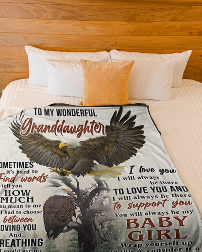 BLANKET FOR GRANDDAUGHTER – COMFORT & WARMTH GIFT FROM GRANDMA  Sherpa Fleece Quilt Blanket NTTD00 (SKUB12-BLK-01)