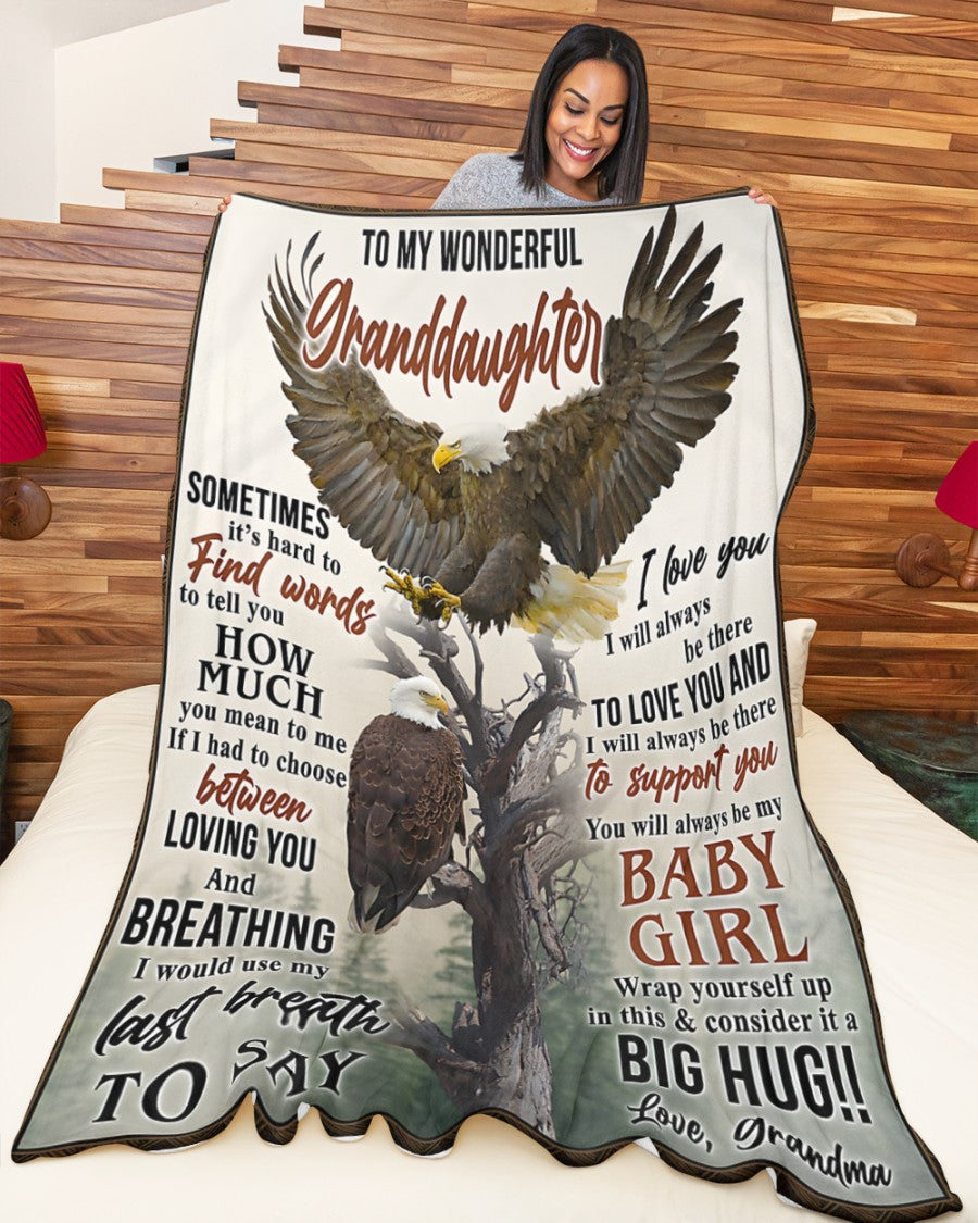 BLANKET FOR GRANDDAUGHTER – COMFORT & WARMTH GIFT FROM GRANDMA  Sherpa Fleece Quilt Blanket NTTD00 (SKUB12-BLK-01)