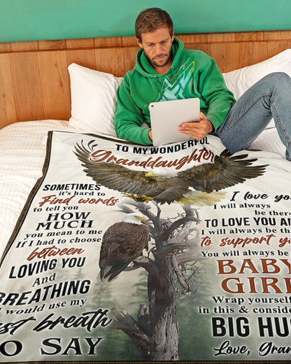 BLANKET FOR GRANDDAUGHTER – COMFORT & WARMTH GIFT FROM GRANDMA  Sherpa Fleece Quilt Blanket NTTD00 (SKUB12-BLK-01)