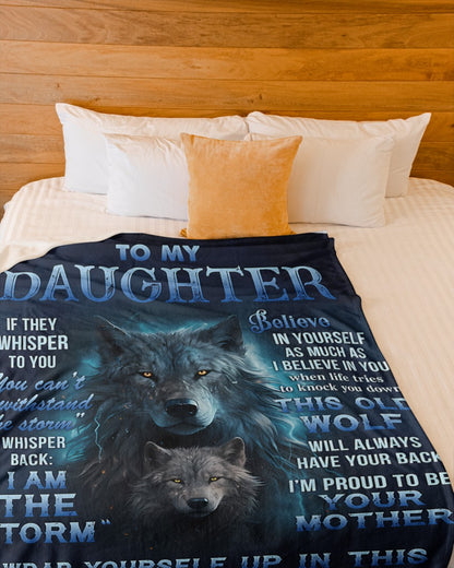 BLANKET FOR DAUGHTER – COMFORT & WARMTH GIFT FROM MOM Sherpa Fleece Quilt Blanket NTTD00 (SKUB12-97)