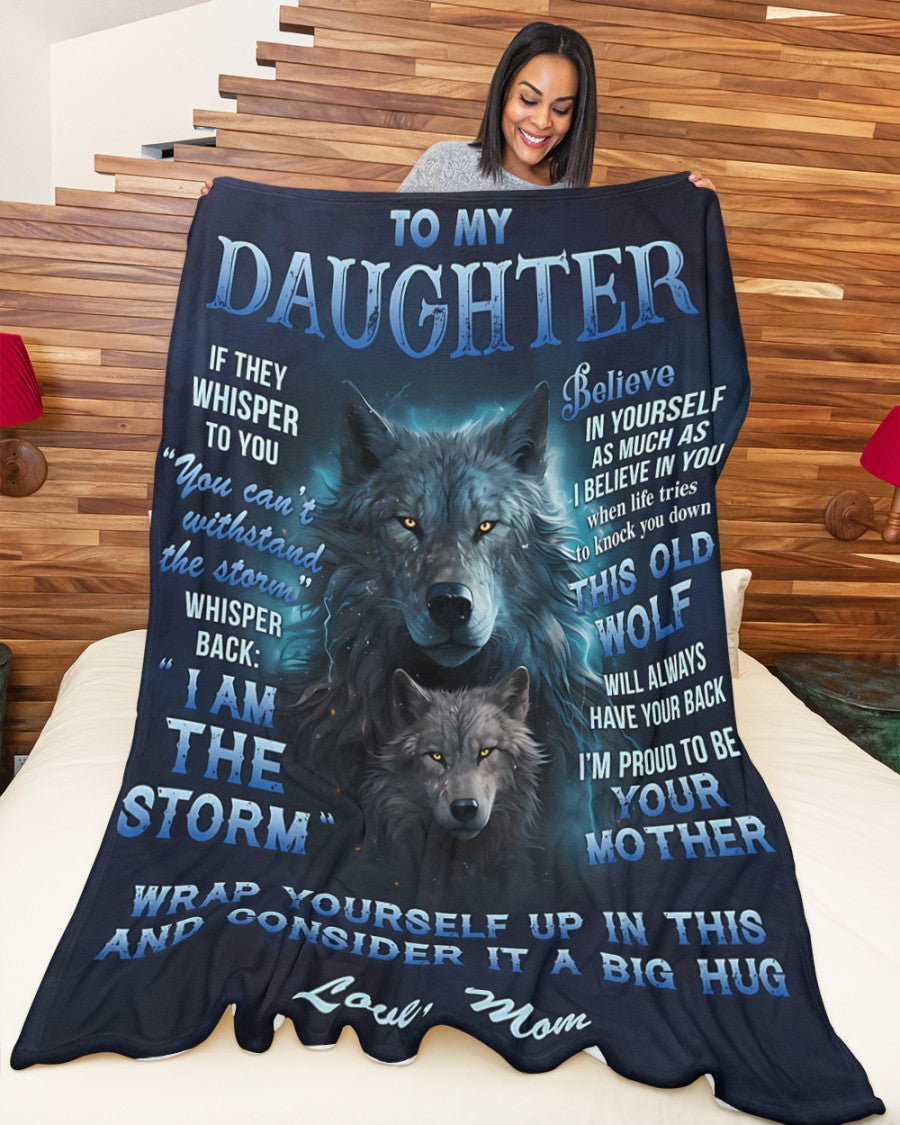 BLANKET FOR DAUGHTER – COMFORT & WARMTH GIFT FROM MOM Sherpa Fleece Quilt Blanket NTTD00 (SKUB12-97)