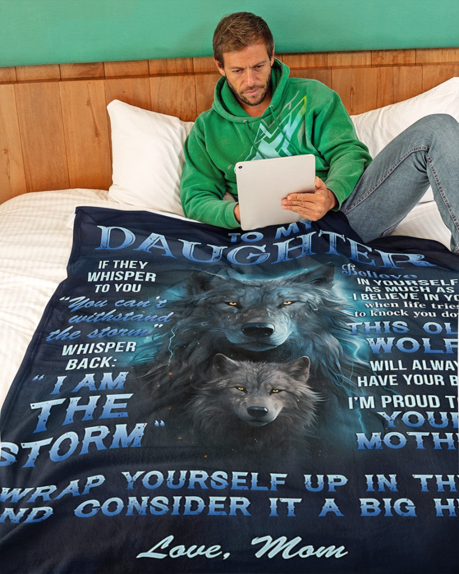 BLANKET FOR DAUGHTER – COMFORT & WARMTH GIFT FROM MOM Sherpa Fleece Quilt Blanket NTTD00 (SKUB12-97)