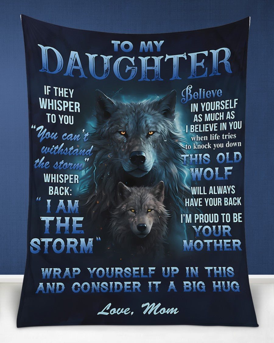 BLANKET FOR DAUGHTER – COMFORT & WARMTH GIFT FROM MOM Sherpa Fleece Quilt Blanket NTTD00 (SKUB12-97)