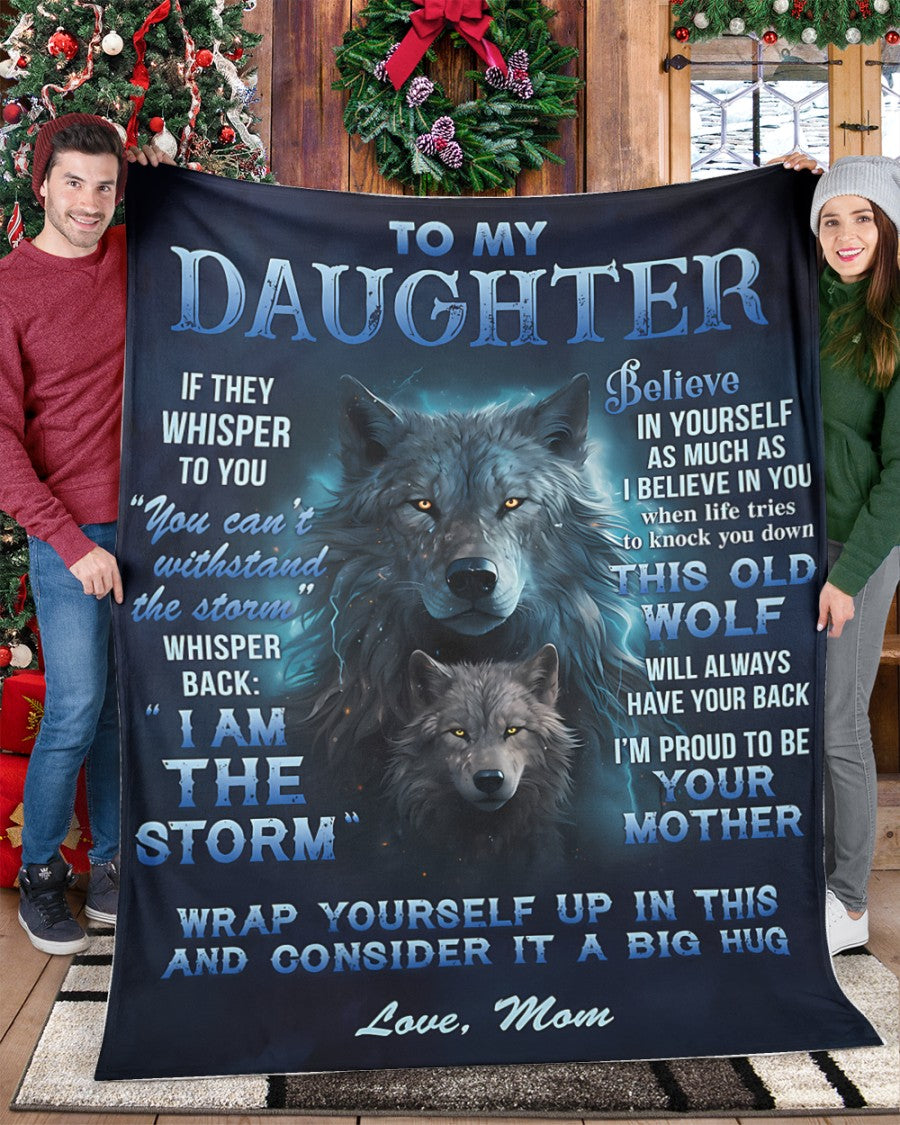 BLANKET FOR DAUGHTER – COMFORT & WARMTH GIFT FROM MOM Sherpa Fleece Quilt Blanket NTTD00 (SKUB12-97)