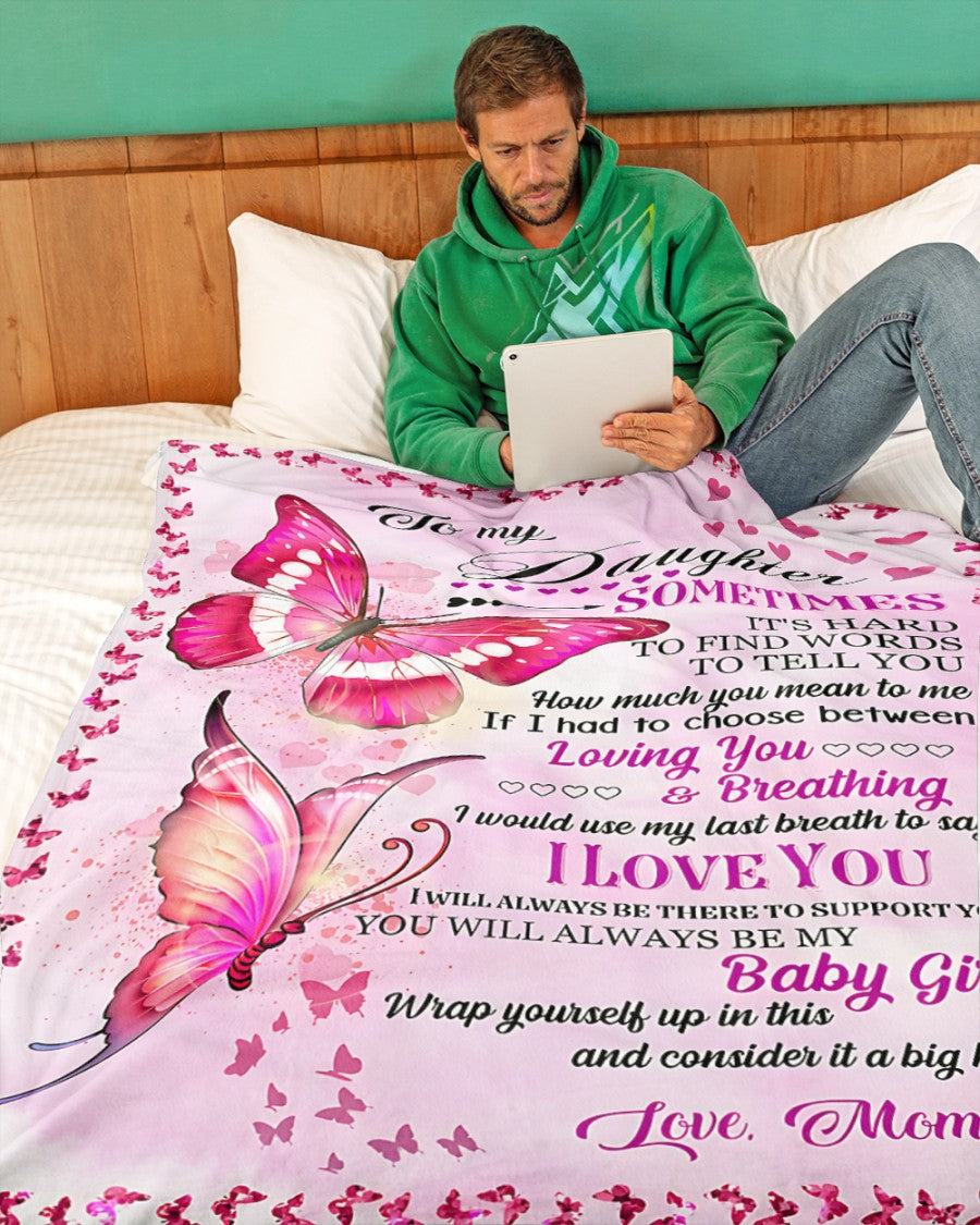 BLANKET FOR DAUGHTER – COMFORT & WARMTH GIFT FROM MOM Sherpa Fleece Quilt Blanket NTTD00