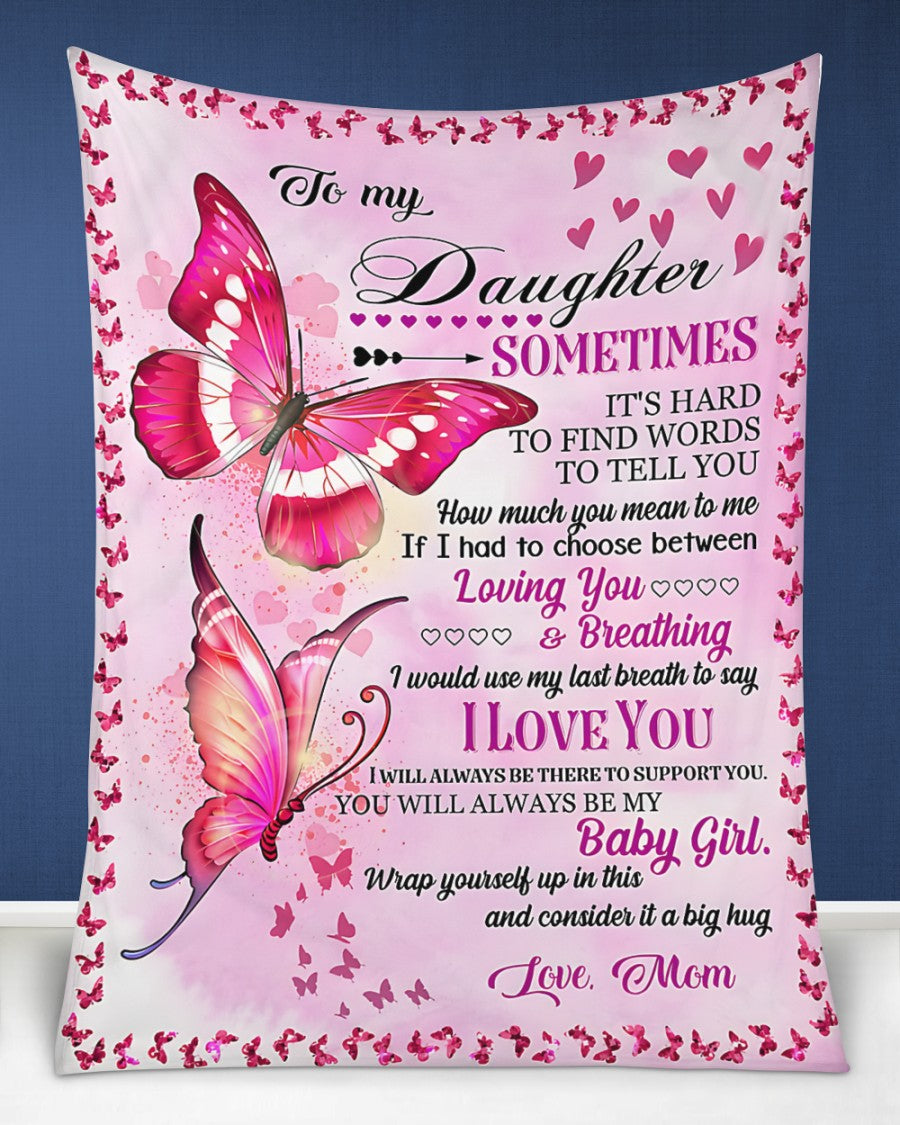 BLANKET FOR DAUGHTER – COMFORT & WARMTH GIFT FROM MOM Sherpa Fleece Quilt Blanket NTTD00