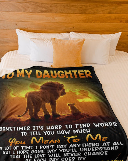 BLANKET FOR DAUGHTER – COMFORT & WARMTH GIFT FROM DAD Sherpa Fleece Quilt Blanket NTTD00