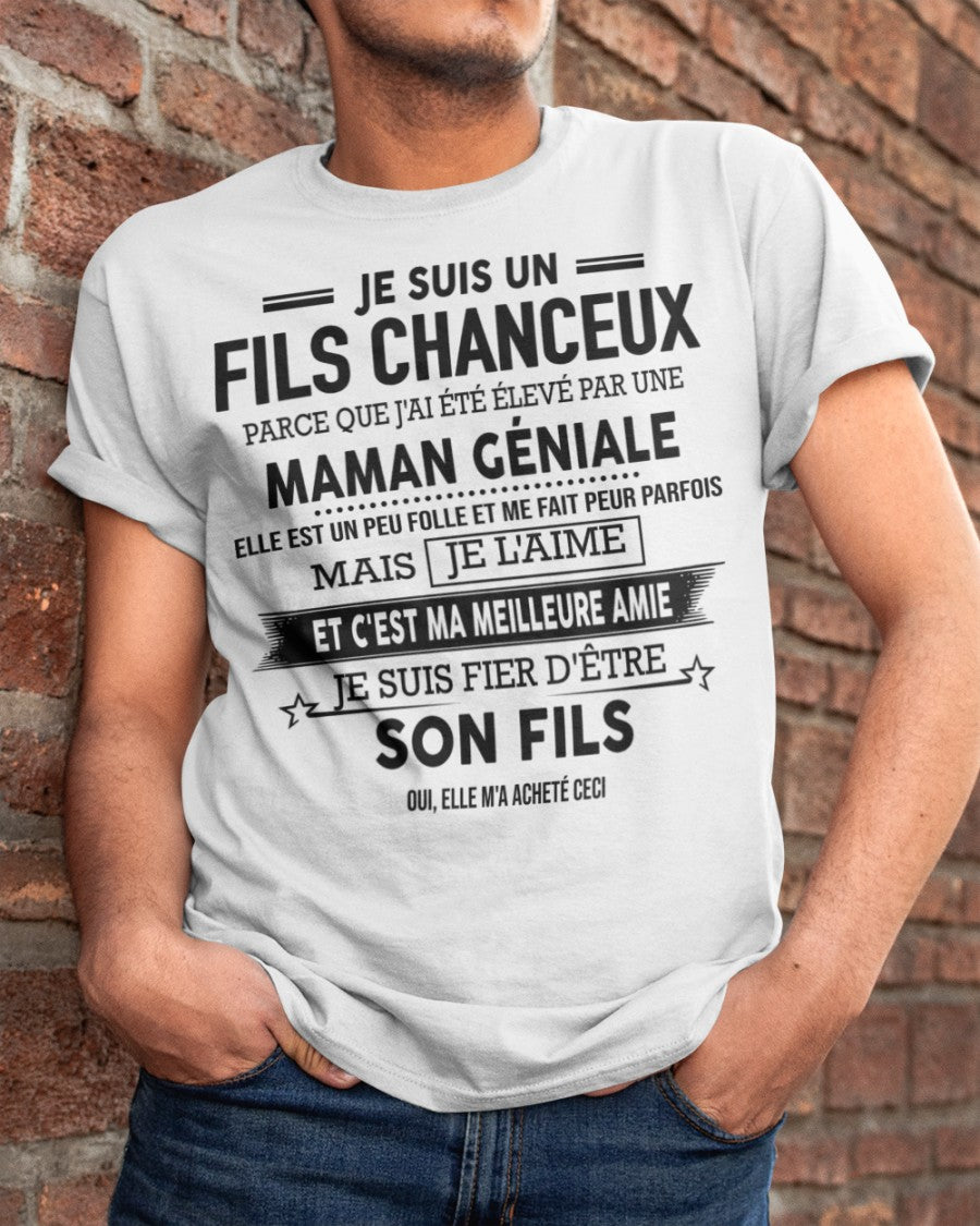 JE SUIS UN FILS GÂTÉ – CADEAU DE MAMAN INCROYABLE - frNTTD00 (SKU2602-142-00)