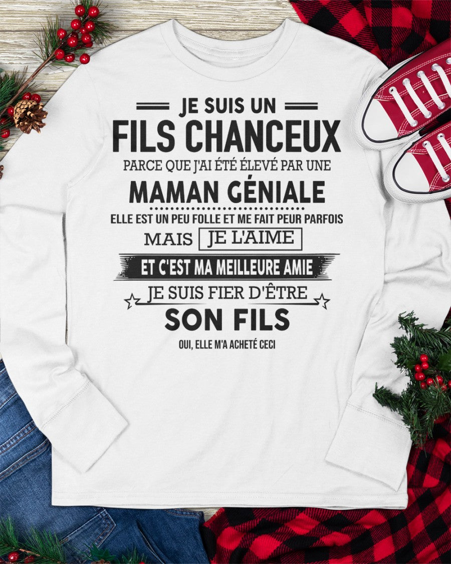 JE SUIS UN FILS GÂTÉ – CADEAU DE MAMAN INCROYABLE - frNTTD00 (SKU2602-142-00)