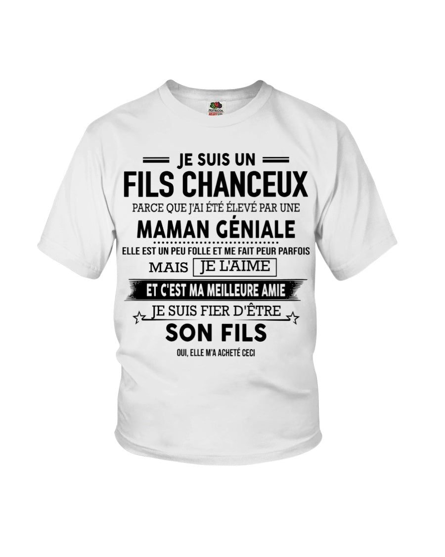 JE SUIS UN FILS GÂTÉ – CADEAU DE MAMAN INCROYABLE - frNTTD00 (SKU2602-142-00)