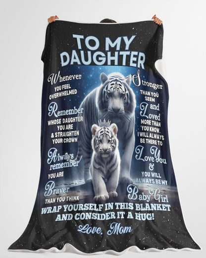 BLANKET FOR DAUGHTER – COMFORT & WARMTH GIFT FROM MOM Sherpa Fleece Quilt Blanket NTTD00 (SKUB12-153)