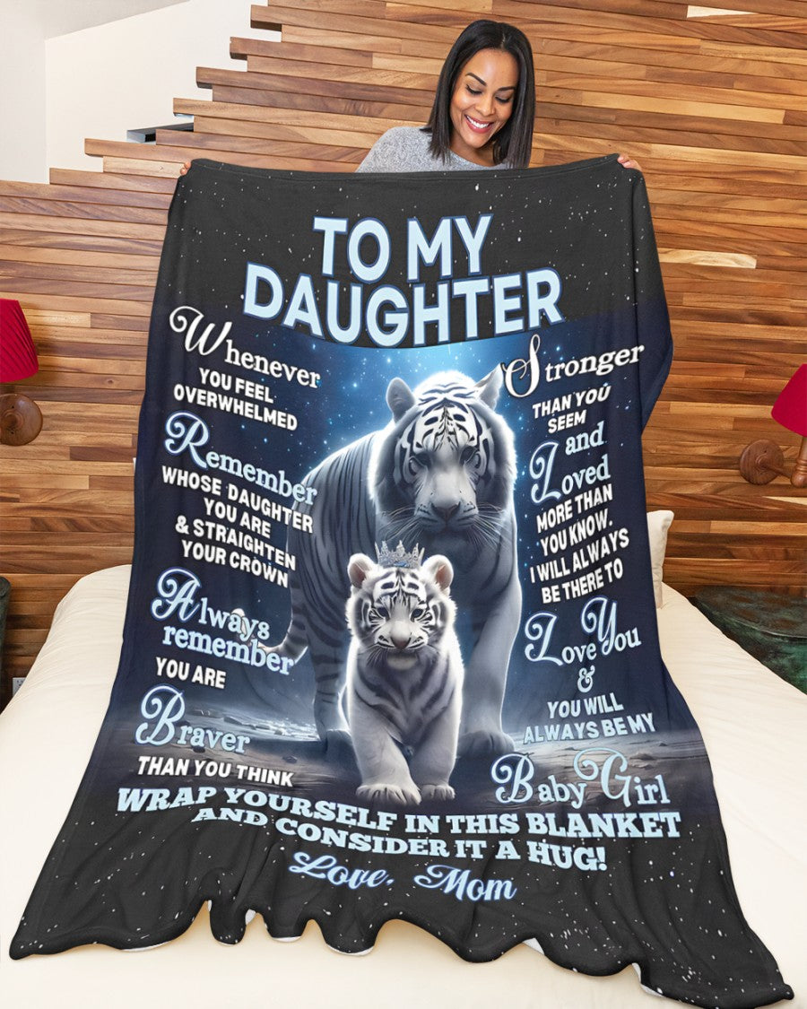 BLANKET FOR DAUGHTER – COMFORT & WARMTH GIFT FROM MOM Sherpa Fleece Quilt Blanket NTTD00 (SKUB12-153)