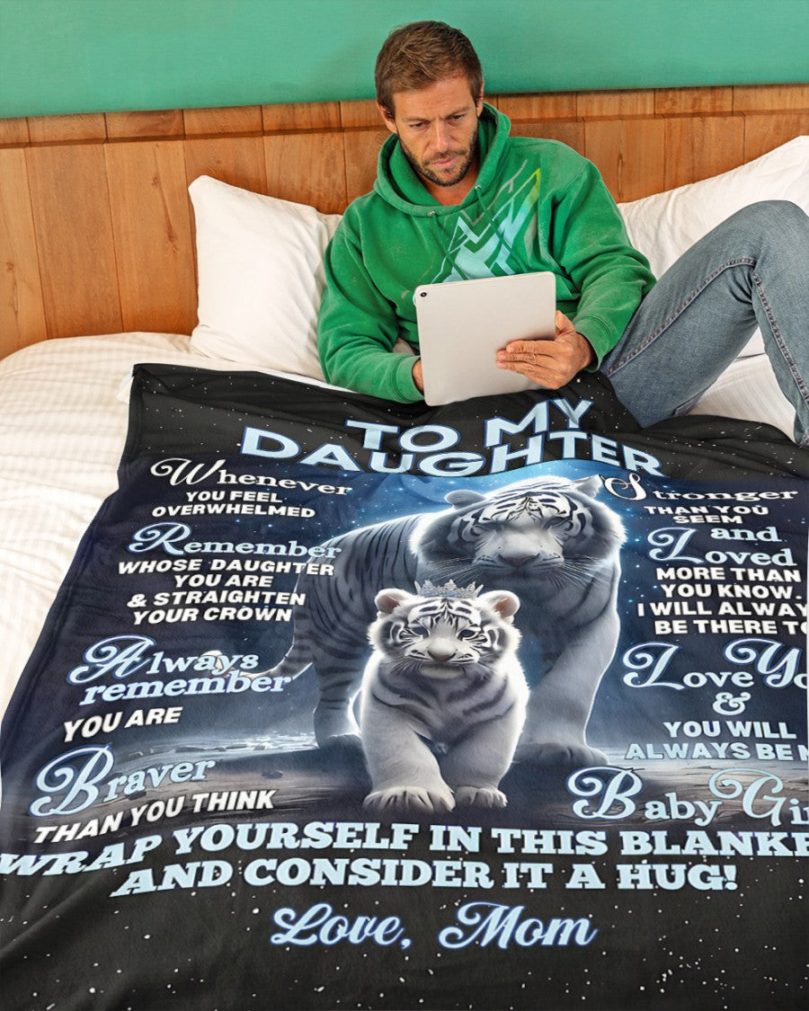 BLANKET FOR DAUGHTER – COMFORT & WARMTH GIFT FROM MOM Sherpa Fleece Quilt Blanket NTTD00 (SKUB12-153)