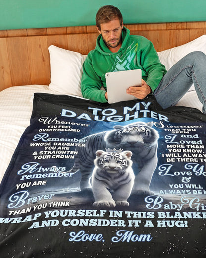 BLANKET FOR DAUGHTER – COMFORT & WARMTH GIFT FROM MOM Sherpa Fleece Quilt Blanket NTTD00 (SKUB12-153)