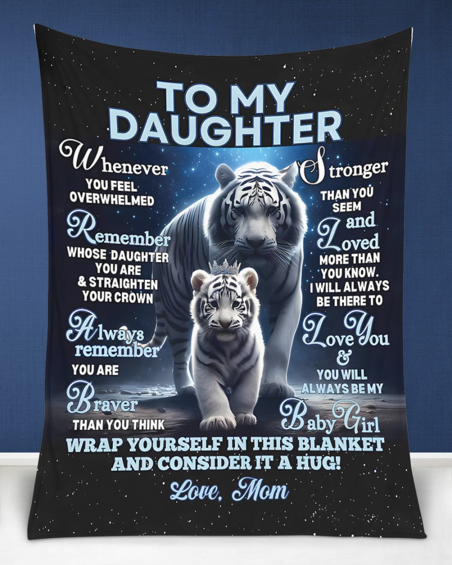 BLANKET FOR DAUGHTER – COMFORT & WARMTH GIFT FROM MOM Sherpa Fleece Quilt Blanket NTTD00 (SKUB12-153)