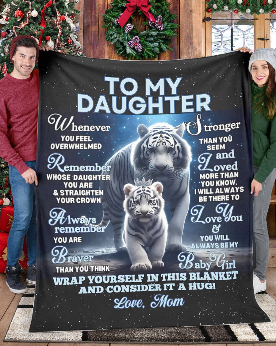 BLANKET FOR DAUGHTER – COMFORT & WARMTH GIFT FROM MOM Sherpa Fleece Quilt Blanket NTTD00 (SKUB12-153)