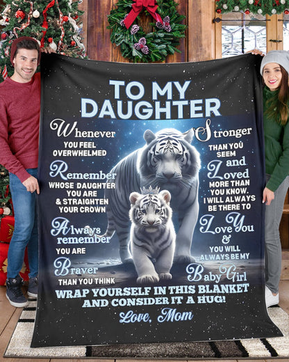 BLANKET FOR DAUGHTER – COMFORT & WARMTH GIFT FROM MOM Sherpa Fleece Quilt Blanket NTTD00 (SKUB12-153)
