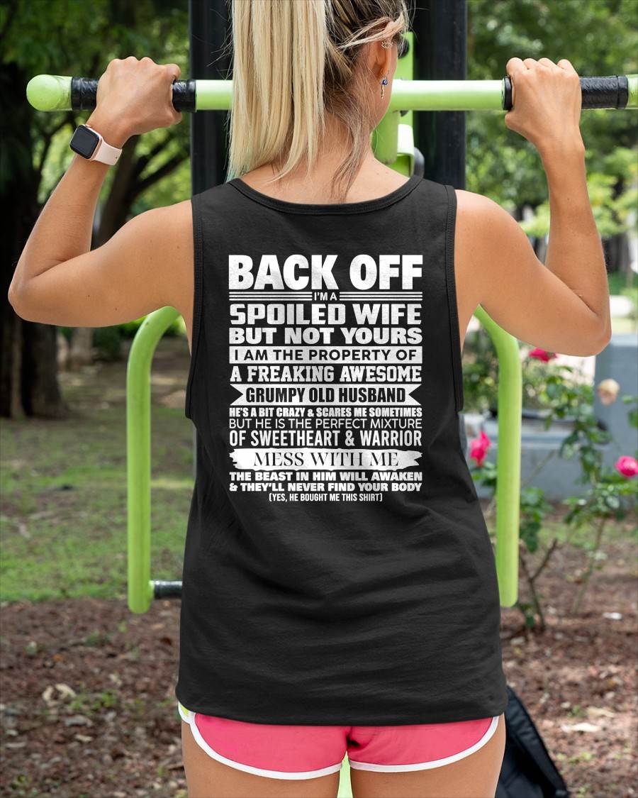 BACK OFF! I'M A SPOILED WIFE - GIFT FROM HUSBAND - NTTD00 (SKU2604-322-00)