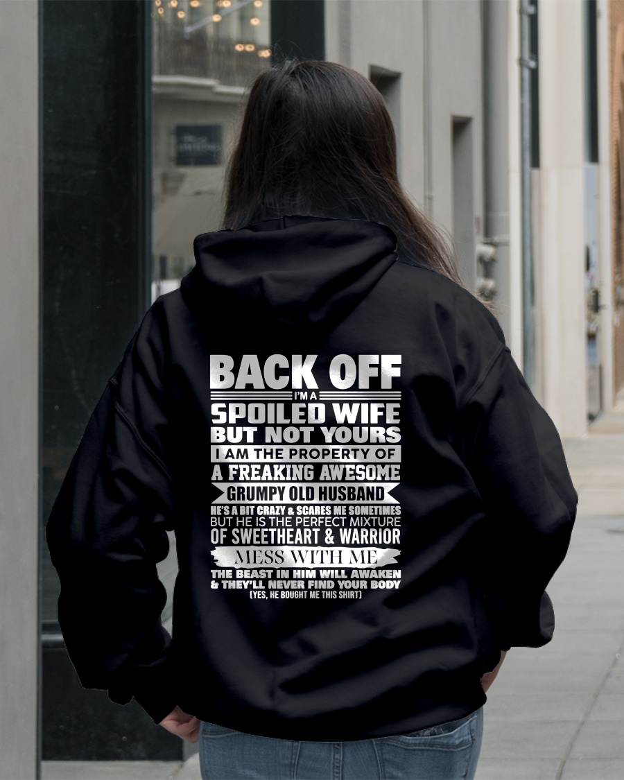 BACK OFF! I'M A SPOILED WIFE - GIFT FROM HUSBAND - NTTD00 (SKU2604-322-00)