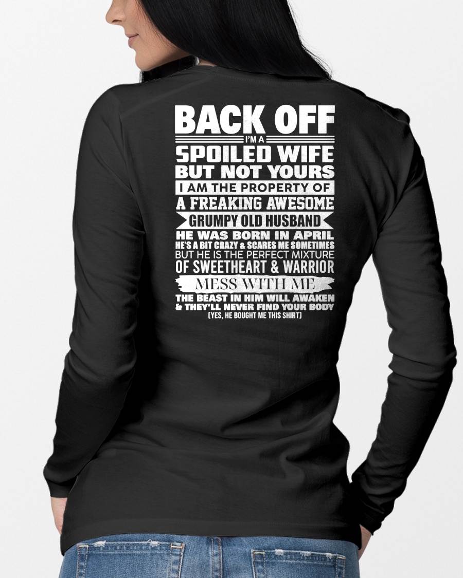 APRIL - BACK OFF! I'M A SPOILED WIFE - GIFT FROM HUSBAND - NTTD04 (SKU2604-322-04)