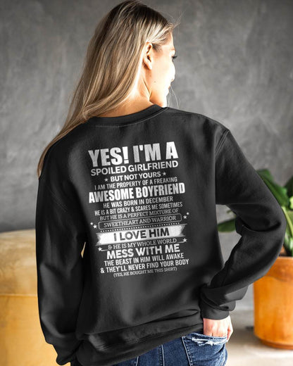 DECEMBER - YES! I'M A SPOILED GIRLFRIEND - GIFT FROM BOYFRIEND/HUSBAND - NTTD12 (SKU2606-265-12)