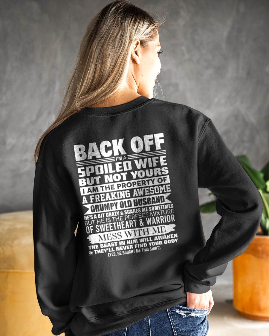 BACK OFF! I'M A SPOILED WIFE - GIFT FROM HUSBAND - NTTD00 (SKU2604-322-00)