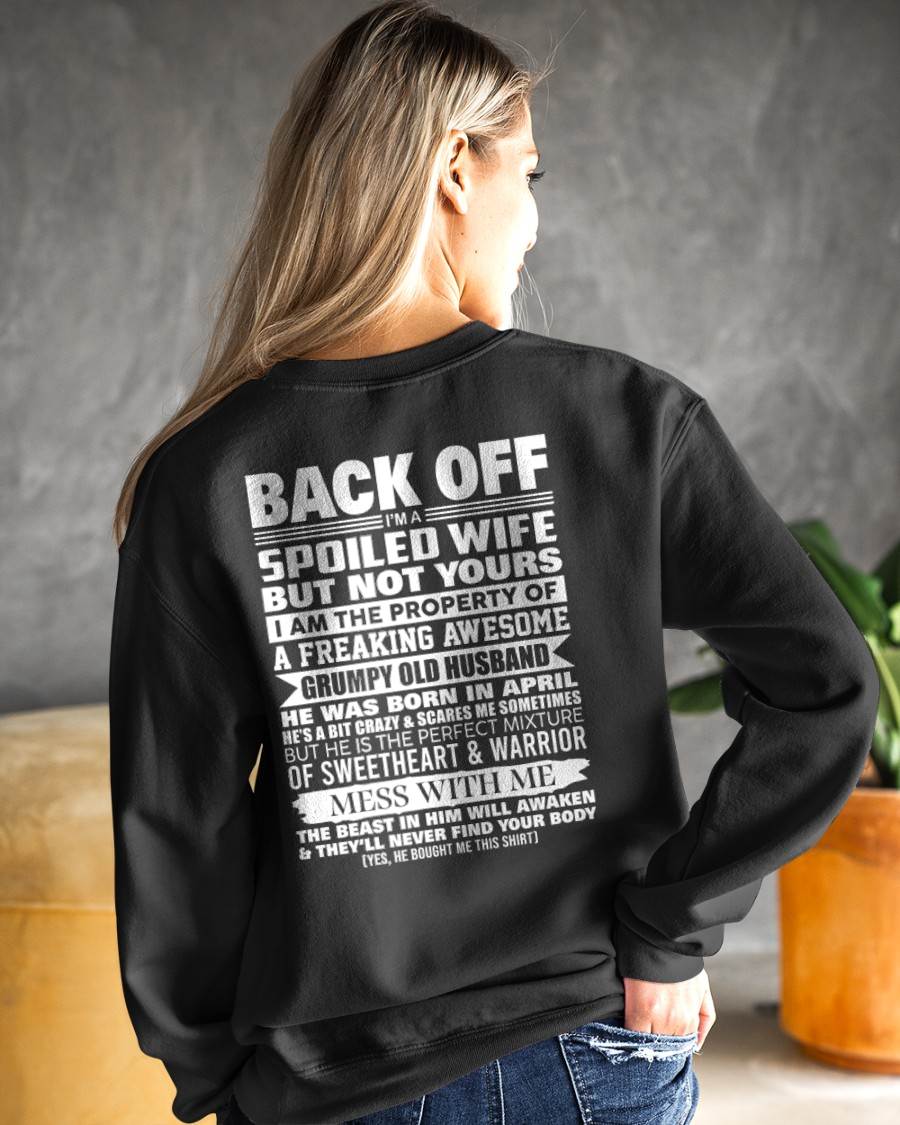 APRIL - BACK OFF! I'M A SPOILED WIFE - GIFT FROM HUSBAND - NTTD04 (SKU2604-322-04)