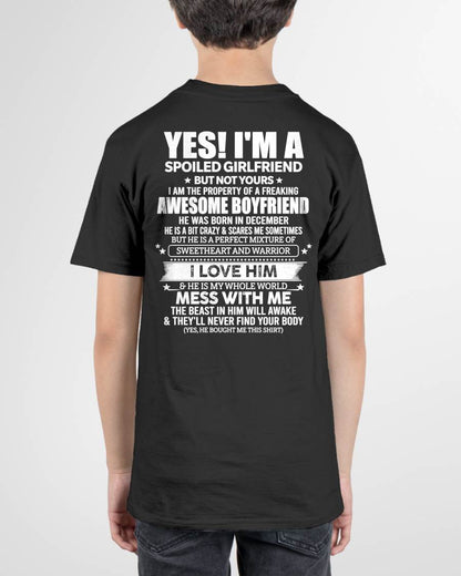 DECEMBER - YES! I'M A SPOILED GIRLFRIEND - GIFT FROM BOYFRIEND/HUSBAND - NTTD12 (SKU2606-265-12)