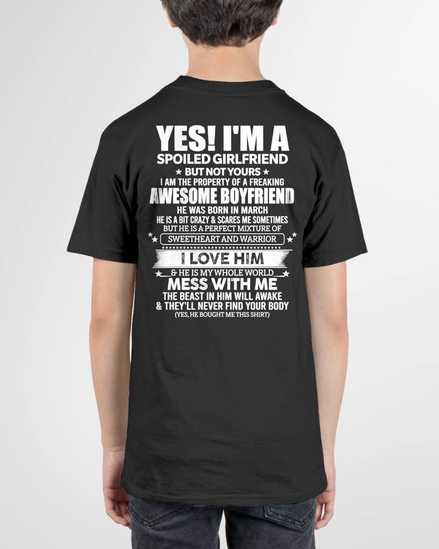 MARCH - YES! I'M A SPOILED GIRLFRIEND - GIFT FROM BOYFRIEND/HUSBAND - NTTD03 (SKU2606-265-03)