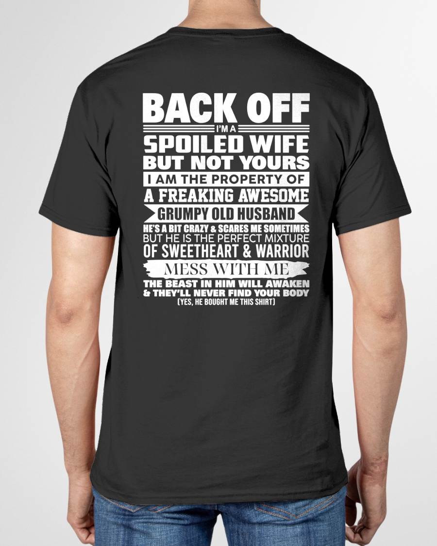 BACK OFF! I'M A SPOILED WIFE - GIFT FROM HUSBAND - NTTD00 (SKU2604-322-00)