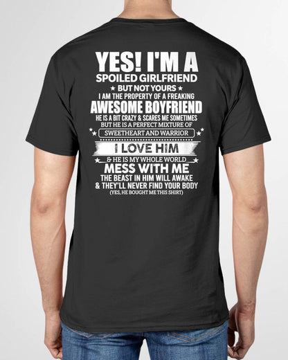 YES! I'M A SPOILED GIRLFRIEND - GIFT FROM BOYFRIEND/HUSBAND - NTTD00 (SKU2606-265-00)