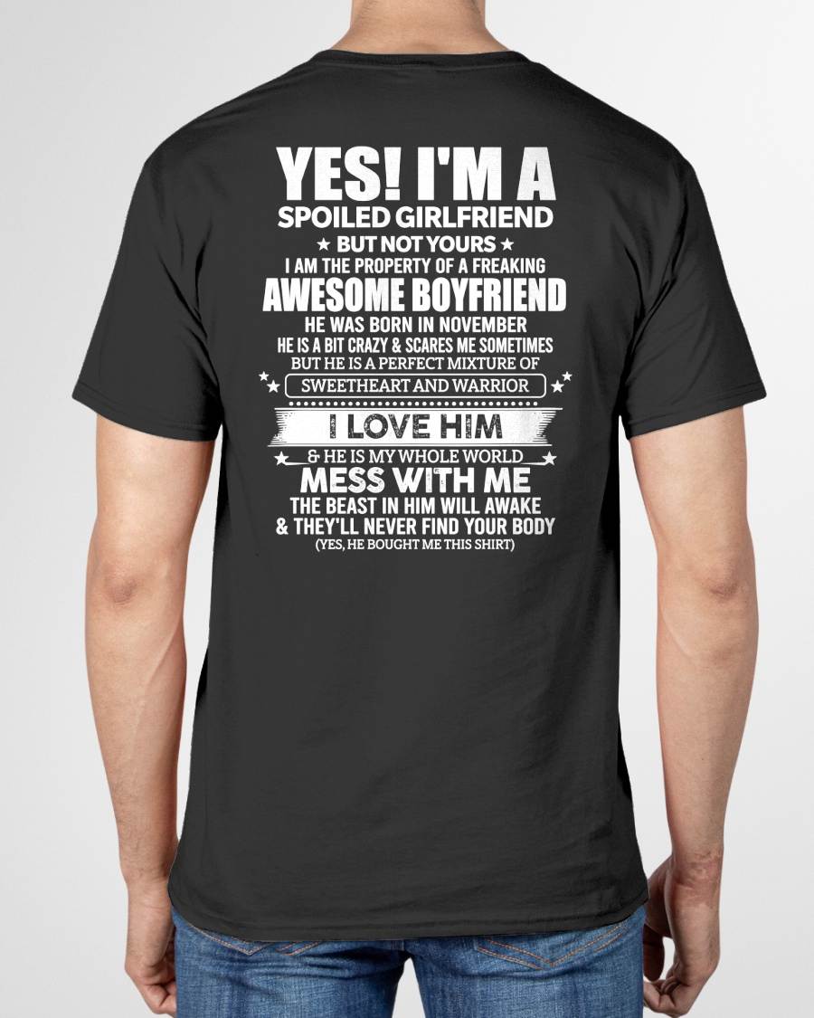 NOVEMBER - YES! I'M A SPOILED GIRLFRIEND - GIFT FROM BOYFRIEND/HUSBAND - NTTD11 (SKU2606-265-11)