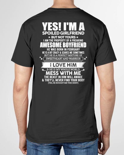 FEBRUARY - YES! I'M A SPOILED GIRLFRIEND - GIFT FROM BOYFRIEND/HUSBAND - NTTD02 (SKU2606-265-02)