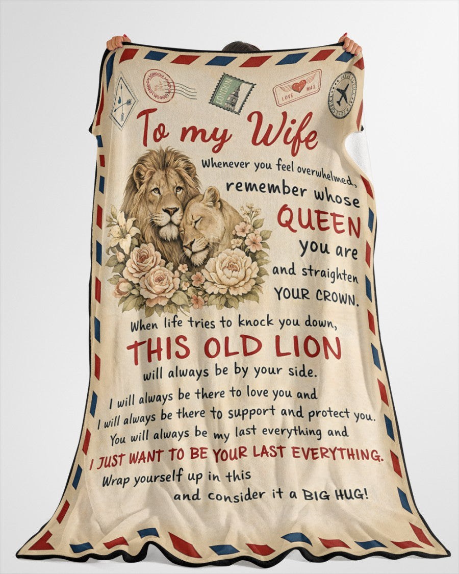 BLANKET FOR WIFE – COMFORT & WARMTH GIFT FROM HUSBAND - Sherpa Fleece Quilt Blanket NTTD00 (SKU2602-10)