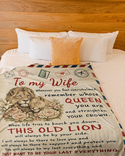 BLANKET FOR WIFE – COMFORT & WARMTH GIFT FROM HUSBAND - Sherpa Fleece Quilt Blanket NTTD00 (SKU2602-10)