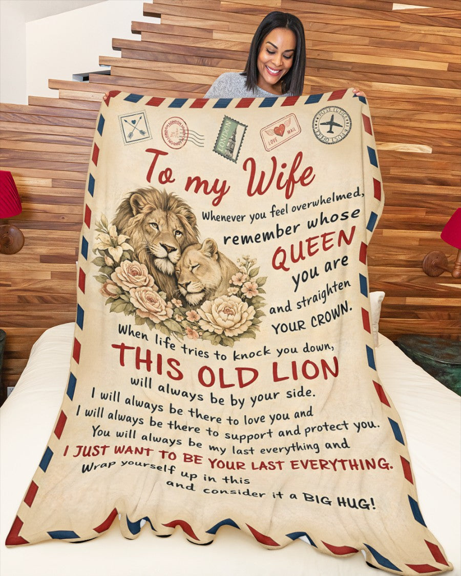 BLANKET FOR WIFE – COMFORT & WARMTH GIFT FROM HUSBAND - Sherpa Fleece Quilt Blanket NTTD00 (SKU2602-10)