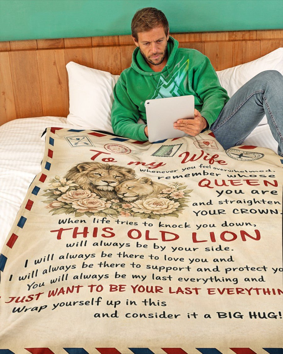 BLANKET FOR WIFE – COMFORT & WARMTH GIFT FROM HUSBAND - Sherpa Fleece Quilt Blanket NTTD00 (SKU2602-10)