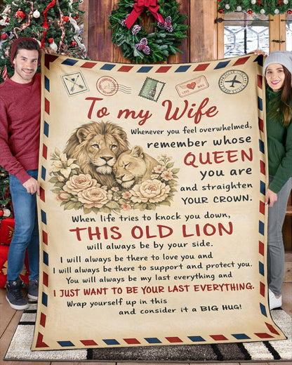 BLANKET FOR WIFE – COMFORT & WARMTH GIFT FROM HUSBAND - Sherpa Fleece Quilt Blanket NTTD00 (SKU2602-10)