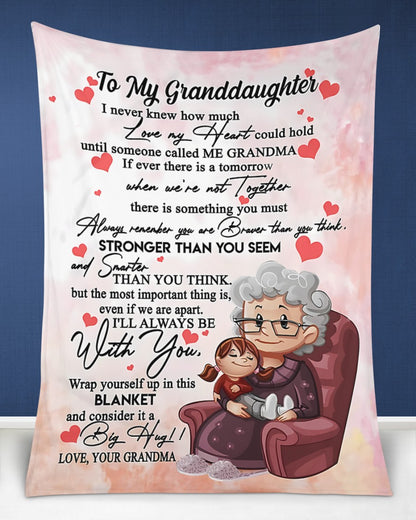 BLANKET FOR GRANDDAUGHTER – COMFORT & WARMTH GIFT FROM GRANDMA  Sherpa Fleece Quilt Blanket NTTD00 (SKUB06-79)