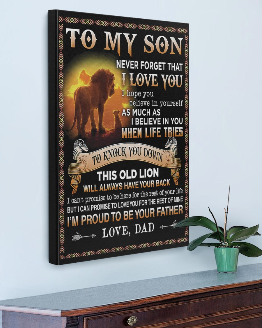 CANVAS FOR SON - BEST GIFT FROM DAD - NTTD00 (SKU2604-110)
