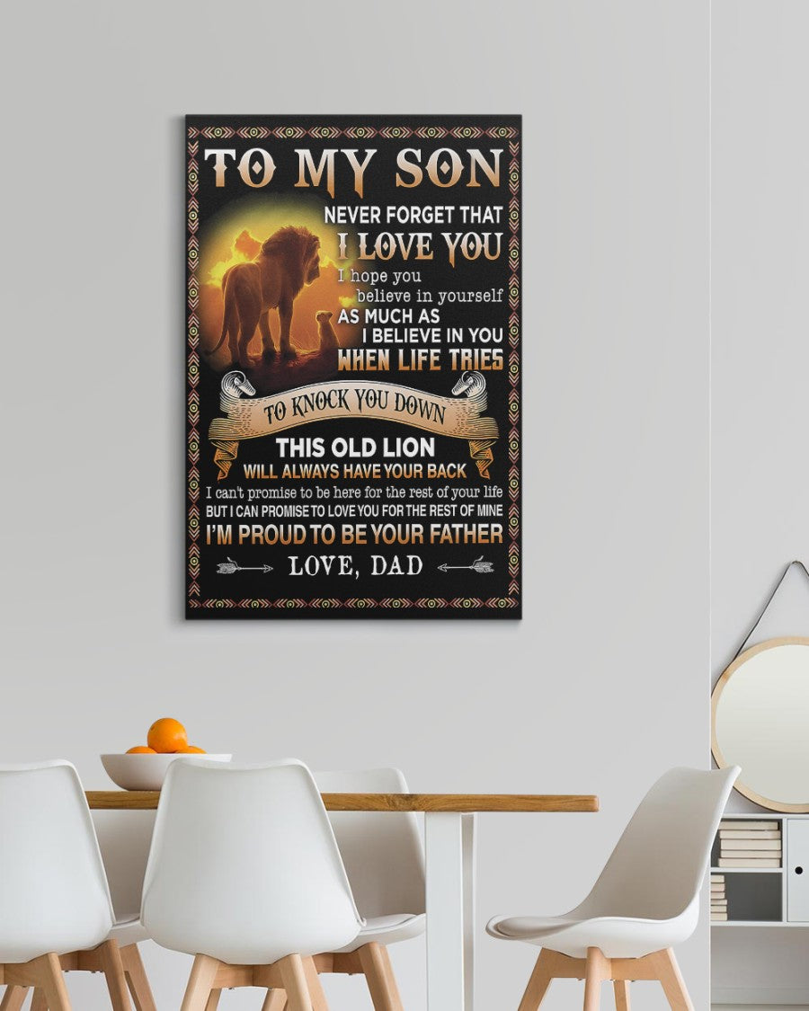 CANVAS FOR SON - BEST GIFT FROM DAD - NTTD00 (SKU2604-110)