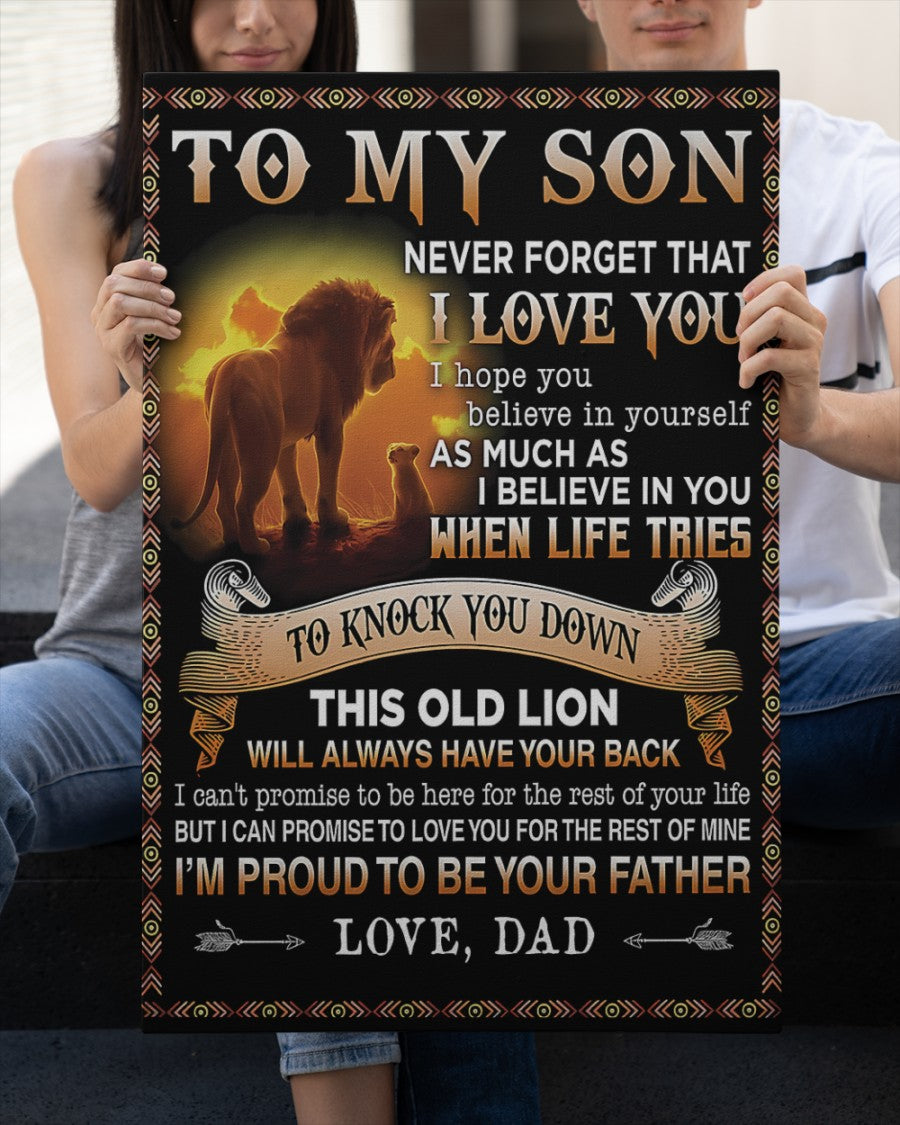 CANVAS FOR SON - BEST GIFT FROM DAD - NTTD00 (SKU2604-110)