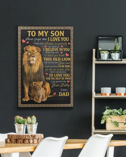 CANVAS FOR SON - BEST GIFT FROM DAD - NTTD00 (SKU2604-112)
