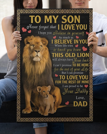 CANVAS FOR SON - BEST GIFT FROM DAD - NTTD00 (SKU2604-112)