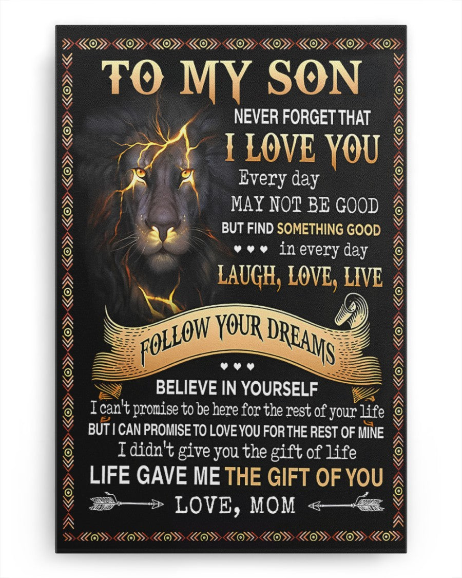 CANVAS FOR SON - BEST GIFT FROM MOM - NTTD00 (SKU2604-152)