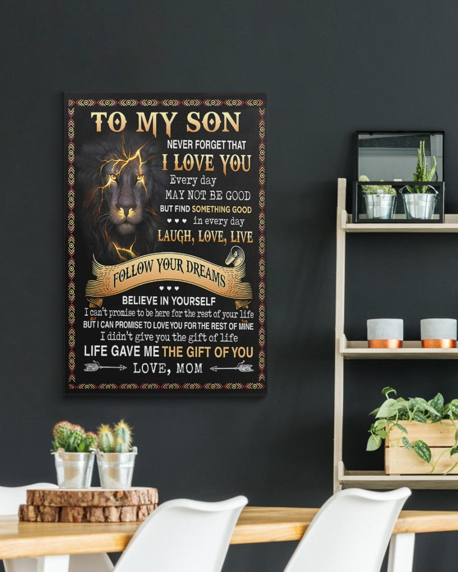 CANVAS FOR SON - BEST GIFT FROM MOM - NTTD00 (SKU2604-152)