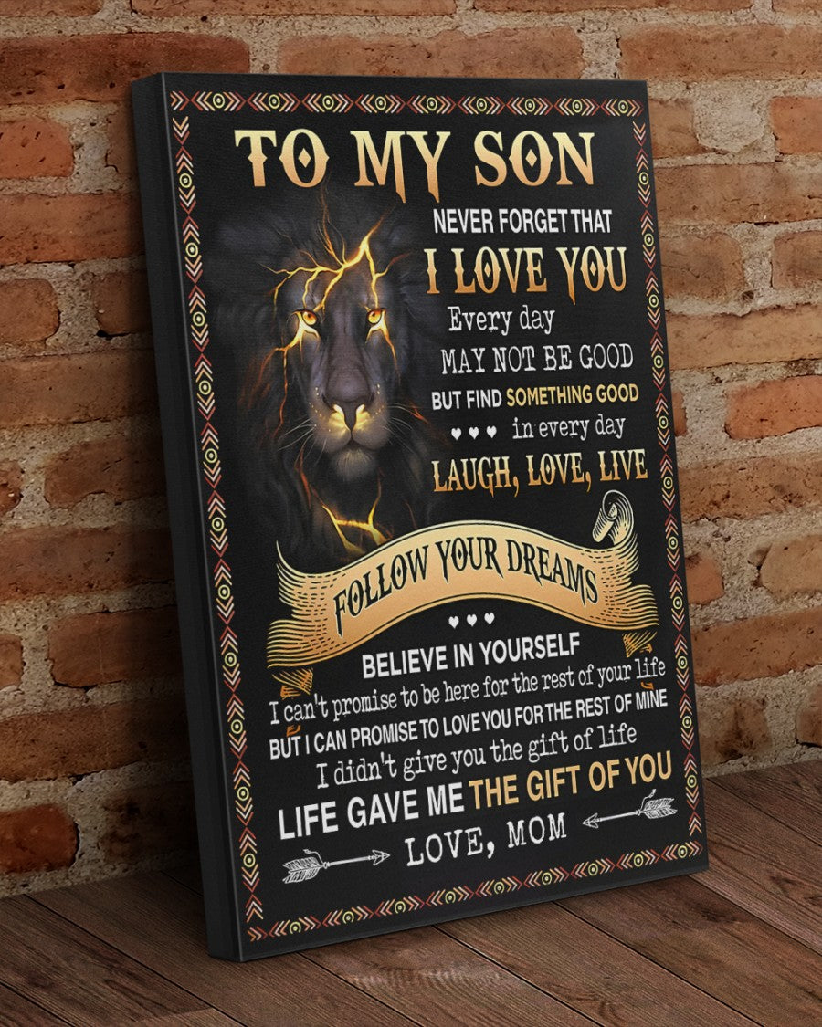 CANVAS FOR SON - BEST GIFT FROM MOM - NTTD00 (SKU2604-152)