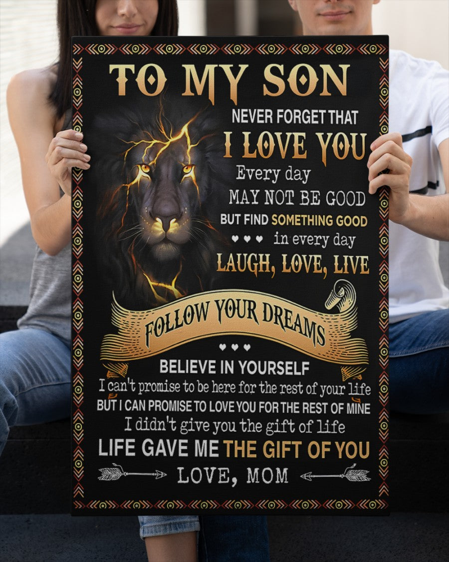 CANVAS FOR SON - BEST GIFT FROM MOM - NTTD00 (SKU2604-152)