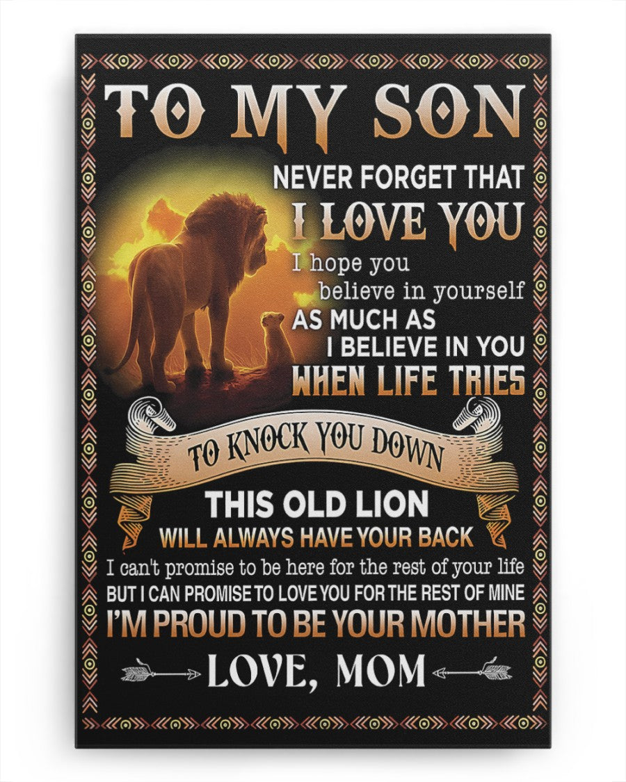 CANVAS FOR SON - BEST GIFT FROM MOM - NTTD00 (SKU2604-149)